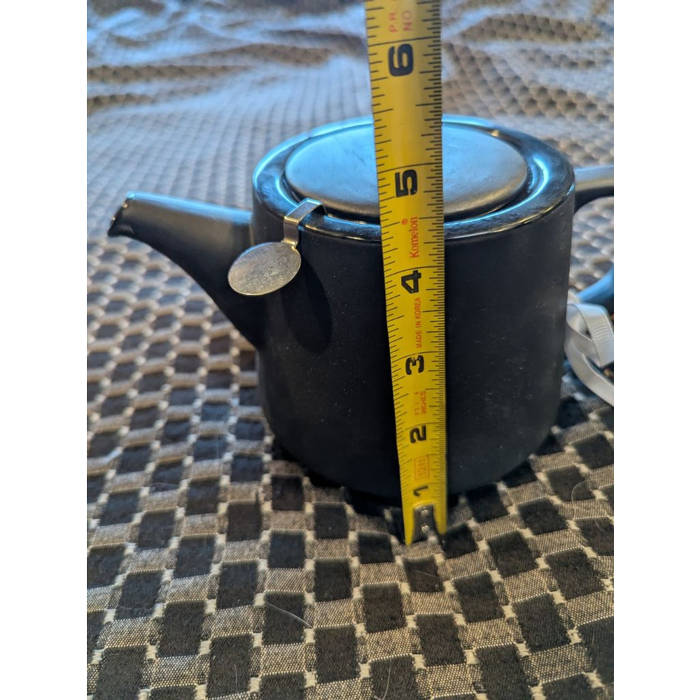 Masterclass Black Teapot with Strainer New with Tags Minimalist - Picture 15 of 15